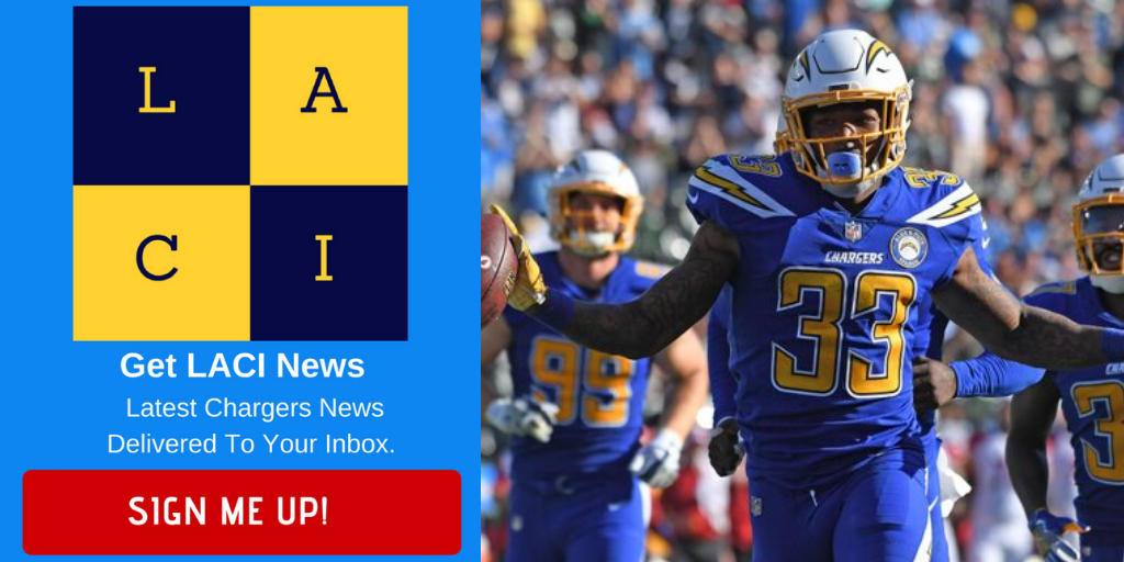 GET LACI NEWS 1 - Herbert Leads Bolts With 4 TD Passes - Take Down KC