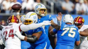 Chargers get pushed around by Commanders in frustrating loss